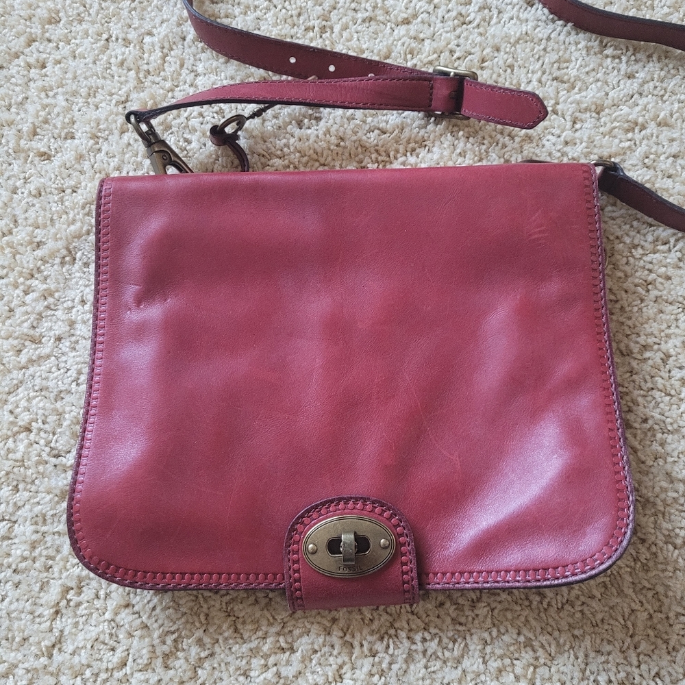 Fossil Leather bag
